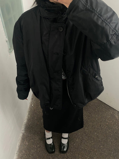 Our Legacy Plush Short Jacket Outerwear Faux Fur Collared Thickened
