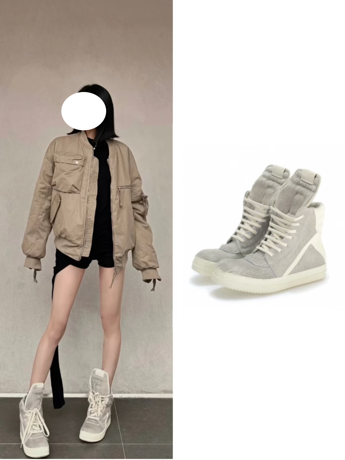 24SS Pony Hair RO High-Top Sneakers – Leather Thick Sole Casual Shoes Unisex