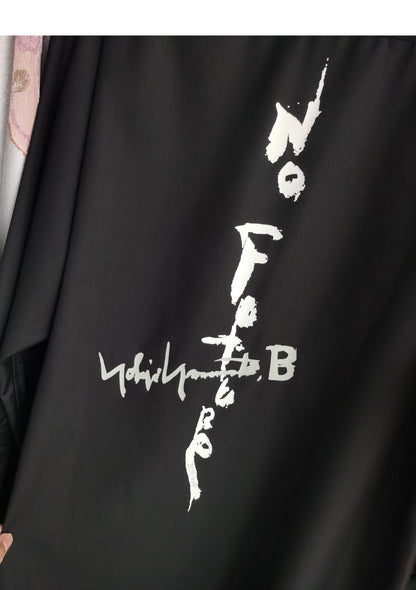 Yohji Yamamoto Dark ’NO FUTURE’ Print Edition Shirt Unisex Couple’s