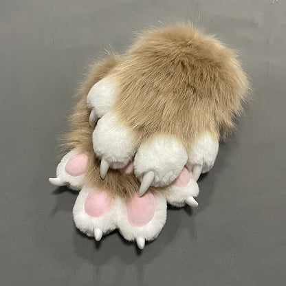 Furry Beast Claw Colored Beast Costume Claw Gloves Gloves Plush Fursuit Cosplay - Order with colors