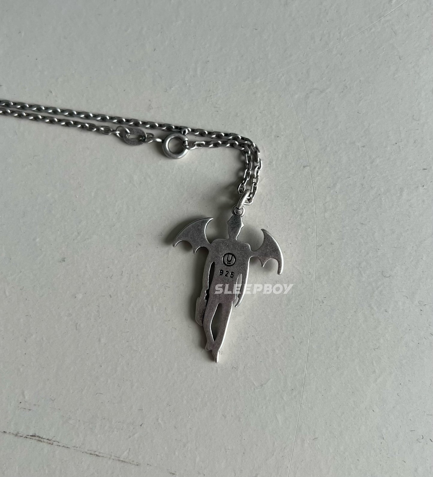 UNDERCOVER AW02 ’Vampire’ Pendant Necklace - 925 Silver Demon Talisman