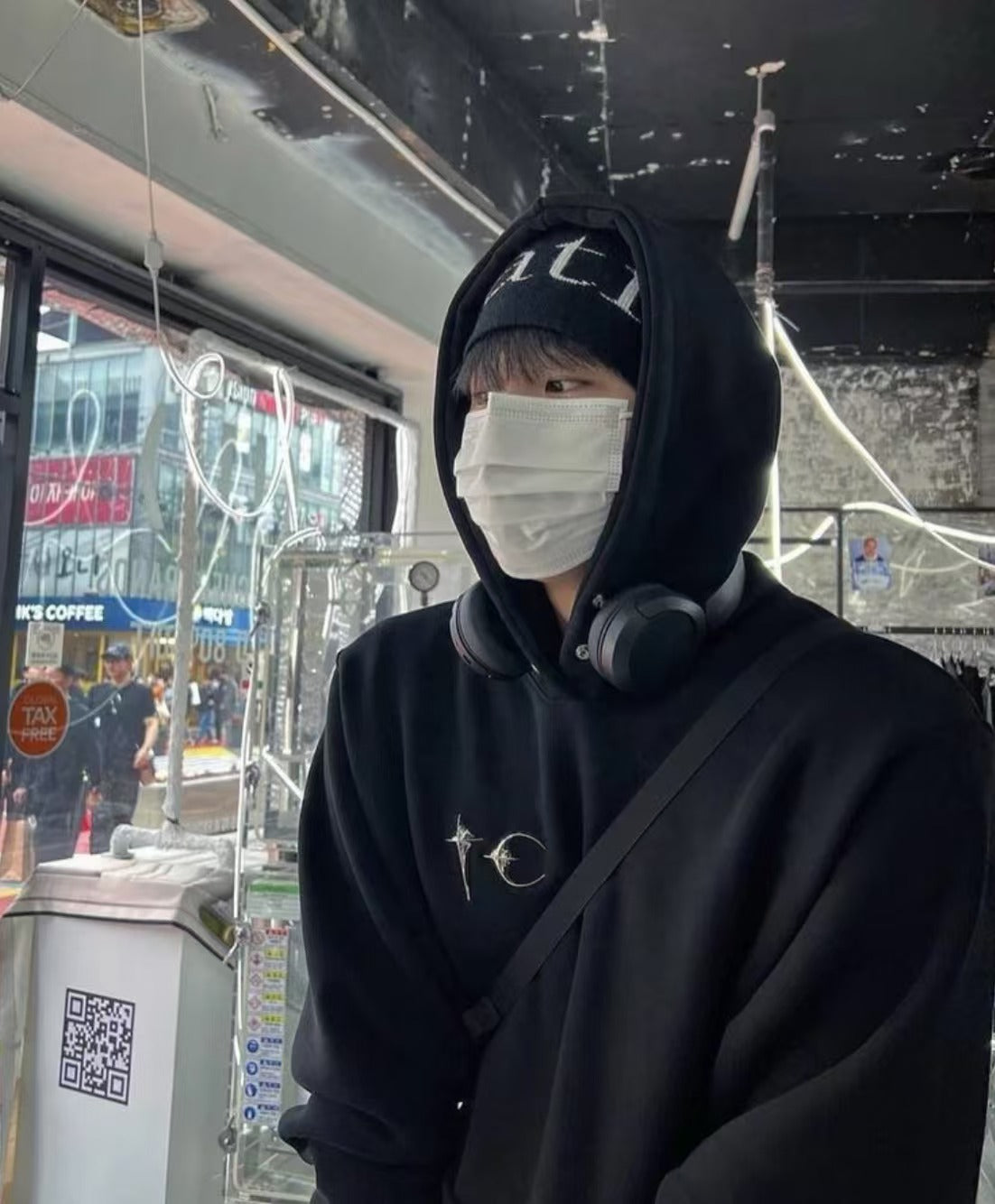 Thug Club Heavyweight Metal Logo Hoodie – Jay Park Edition Loose Fit - Black