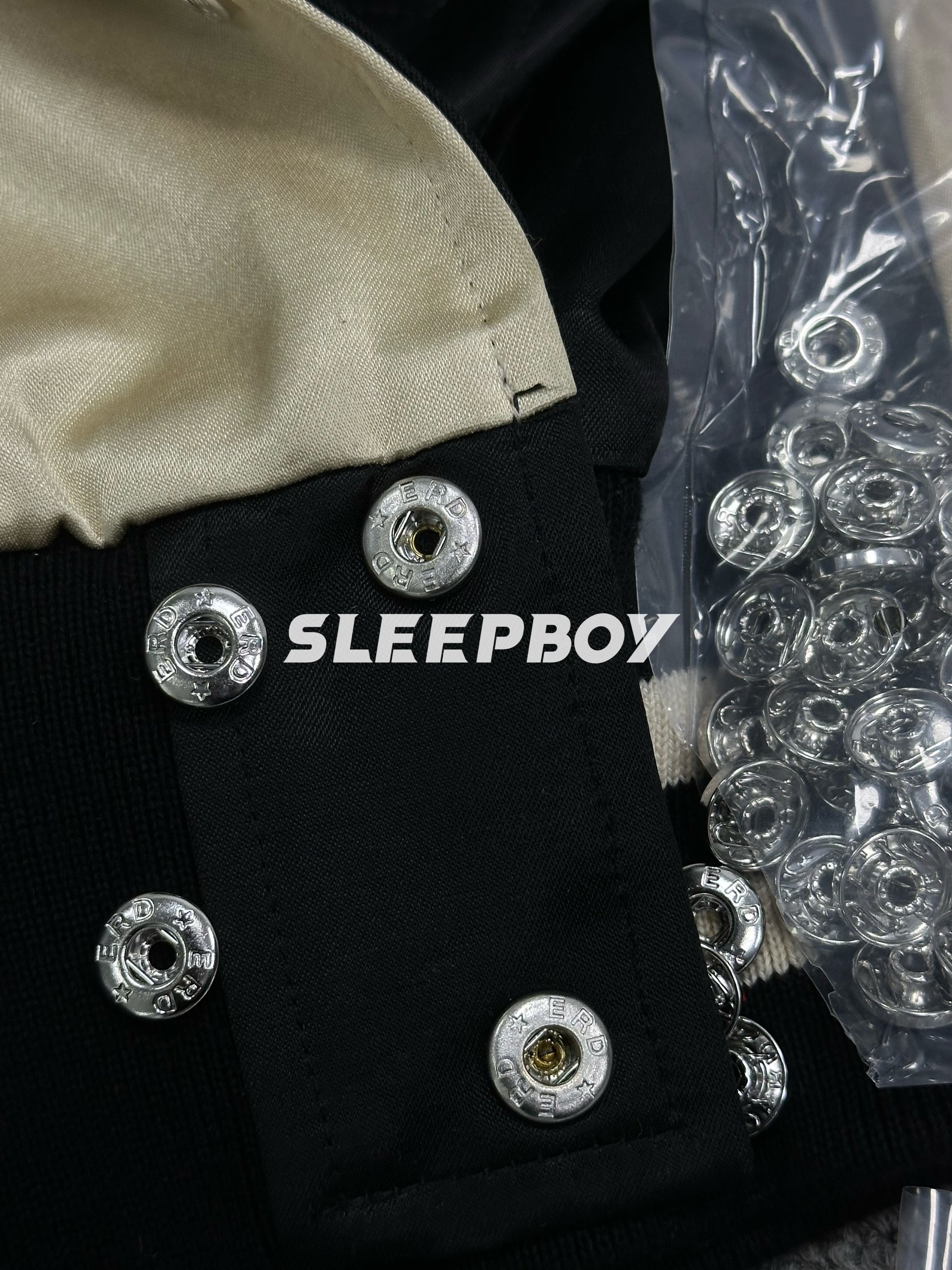 ERD AW24 ’Opium Den’ Varsity Jacket - Silk Court Embroidery Baseball Coat