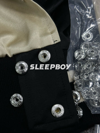 ERD AW24 ’Opium Den’ Varsity Jacket - Silk Court Embroidery Baseball Coat