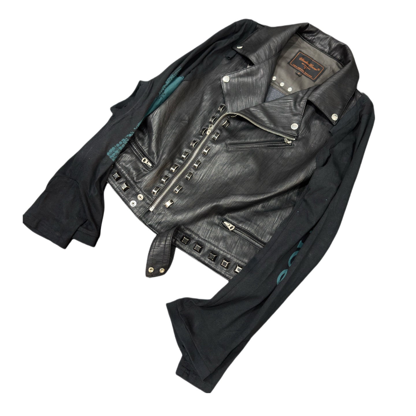 UNDERCOVER 06SS ’T’ Collection: Archive Studded Deconstructed Leather Jacket