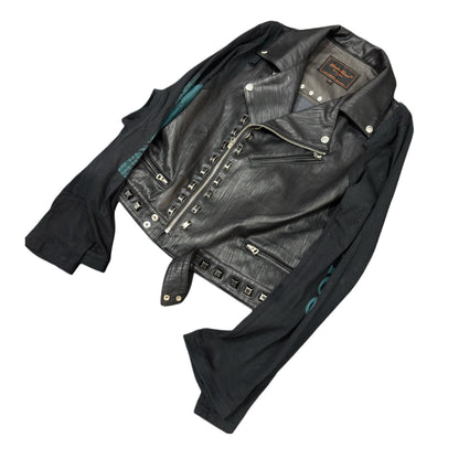 UNDERCOVER 06SS ’T’ Collection: Archive Studded Deconstructed Leather Jacket