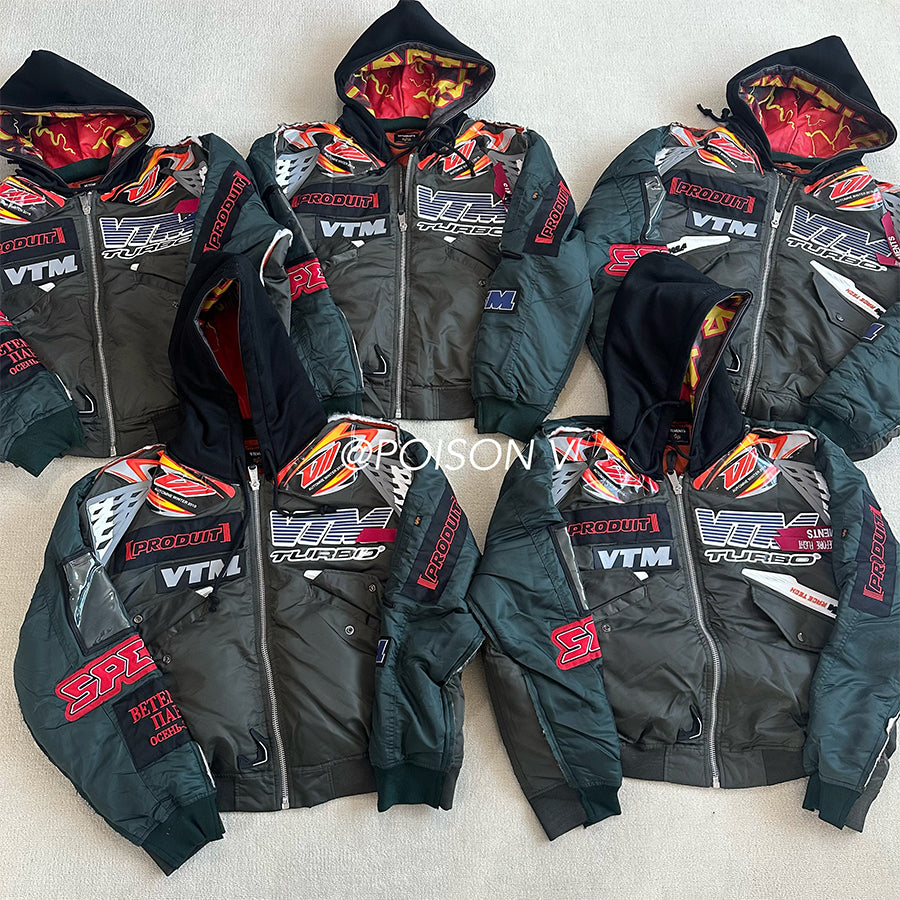 Revised Vetements x Alpha AW18 Racing Bomber Jacket - 3D Silicone 