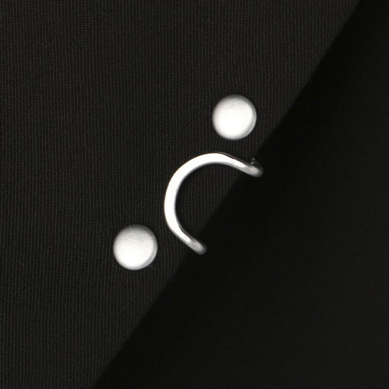 Yohji Yamamoto Dark Punk Studded Blazer Jackets - Functional Suit