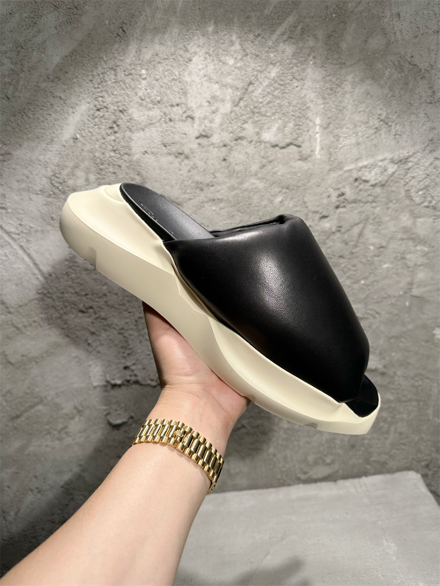 Rick Owen Sandals - Breathable Slip-On Platform Slides Beach Shoes