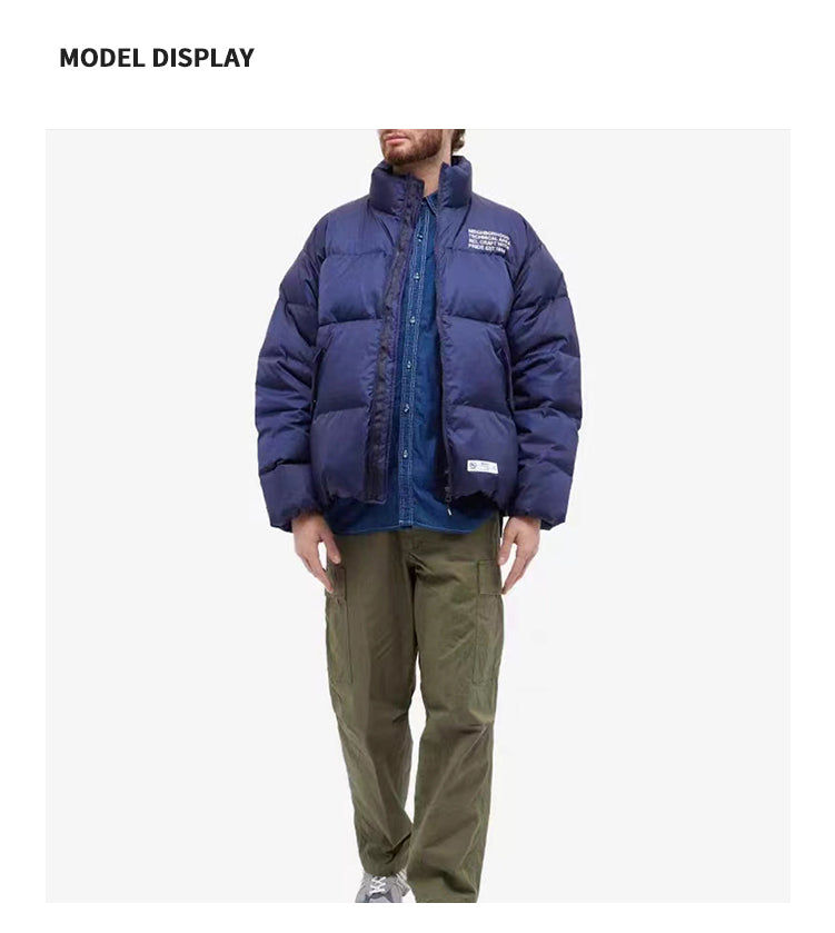 NEIGHBORHOOD Jacket Embroidered Casual Down Long-Sleeve 90% Down Coats