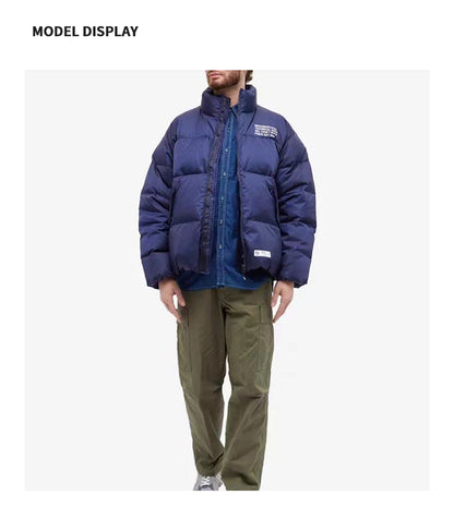 NEIGHBORHOOD Jacket Embroidered Casual Down Long-Sleeve 90% Down Coats