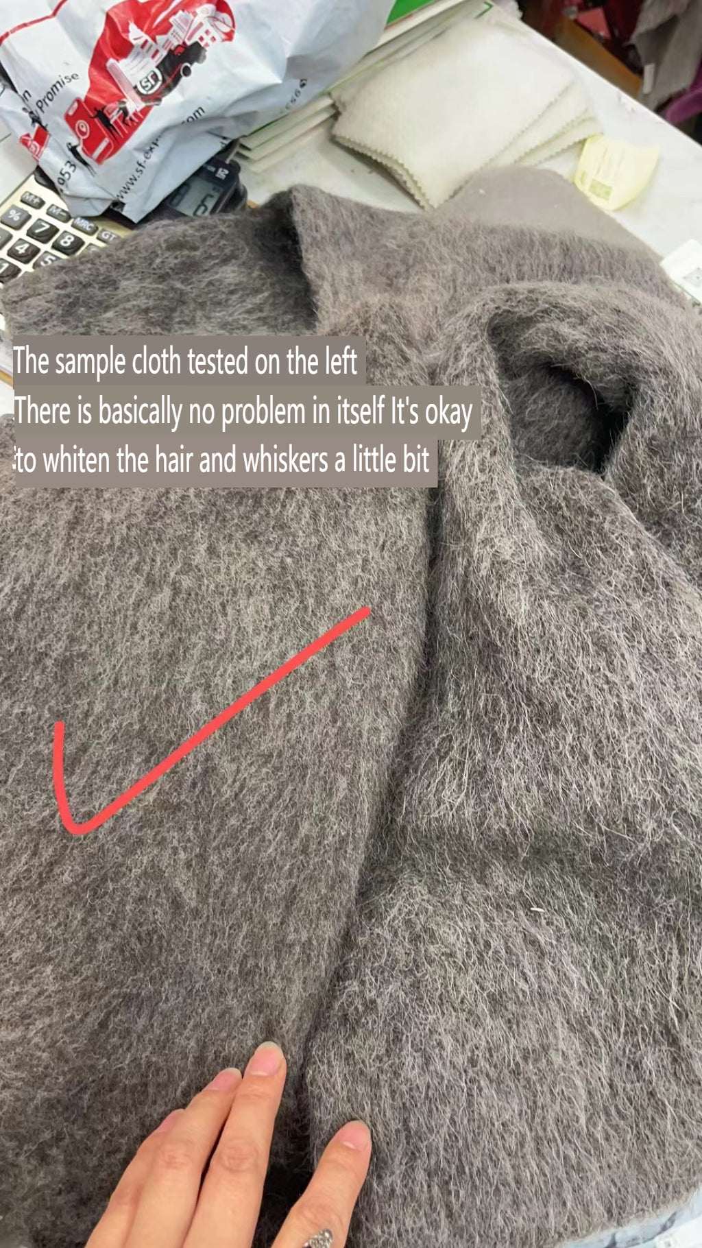 Our Legacy Gray-Brown Mohair Cardigan Wool Blend Knitted Long Sleeve V-Neck Sweater