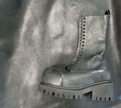 New 24FW Stomper Boots – Imported Vegetable-Tanned Tumbled Leather