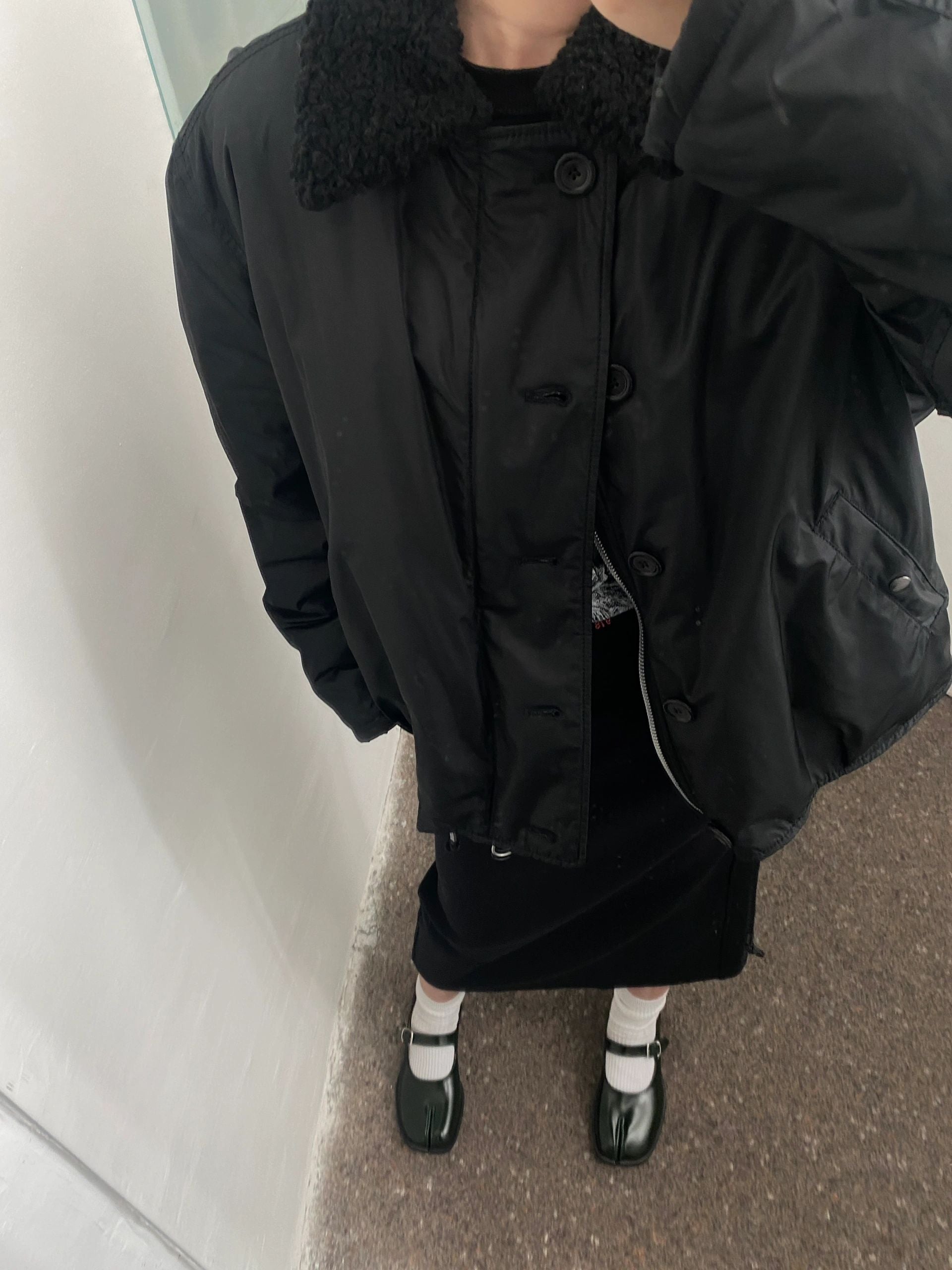 Our Legacy Plush Short Jacket Outerwear Faux Fur Collared Thickened