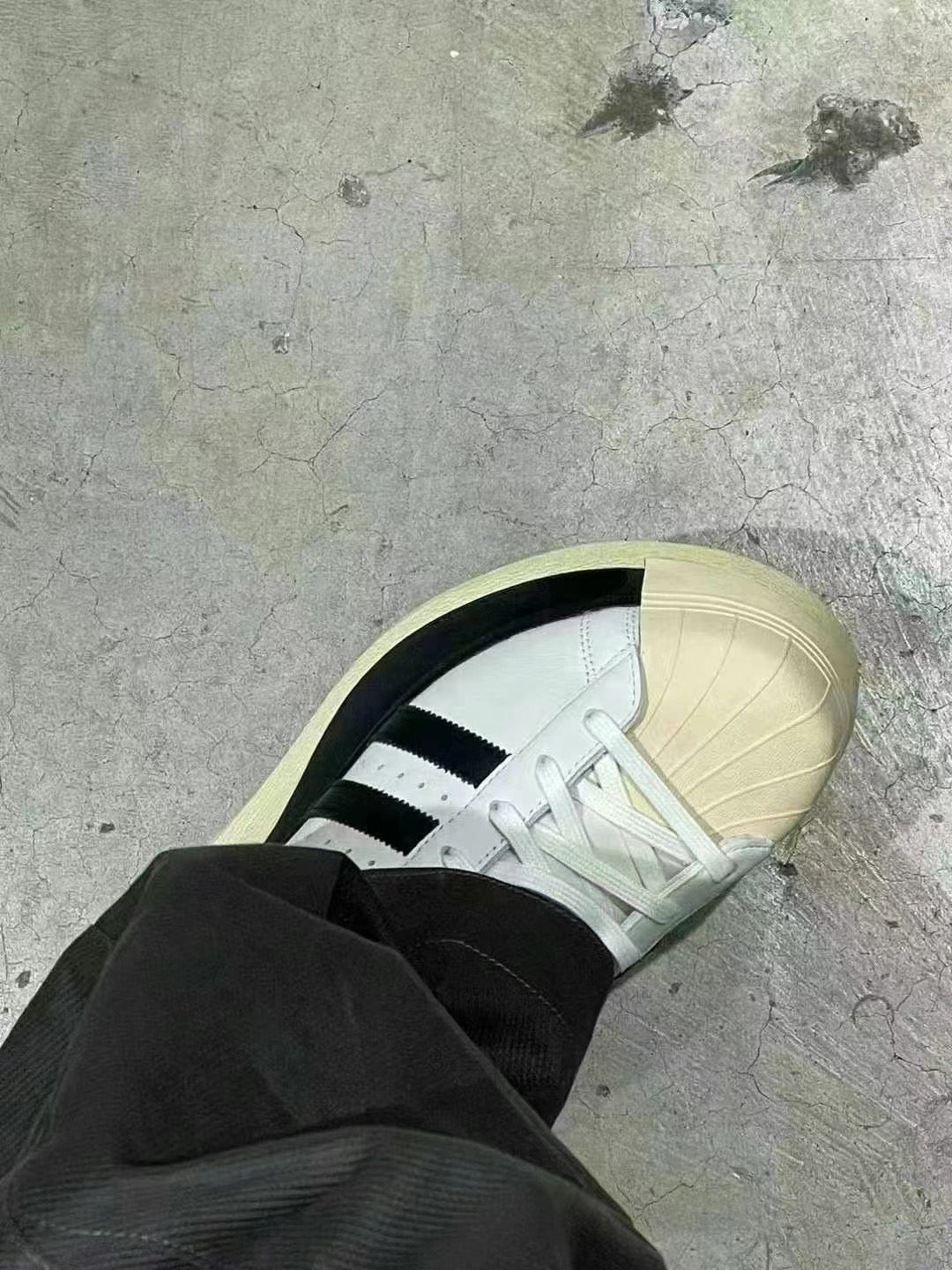 Revised Yohji Archive Shell Toe High-Top - Triple Black Platform     
