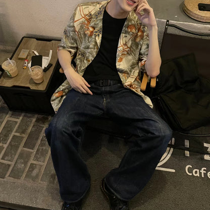 Yohji 97ss Archive Collection -Ink Lobster Hawaiian Shirt Suit Jackets