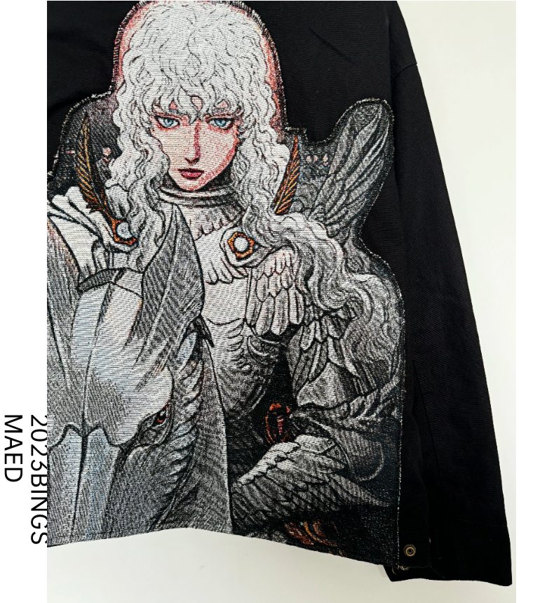 Berserk Griffith "White Hawk" Custom J01 Jacket - Remade Vintage Workwear - donclickin