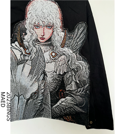 Berserk Griffith "White Hawk" Custom J01 Jacket - Remade Vintage Workwear - donclickin