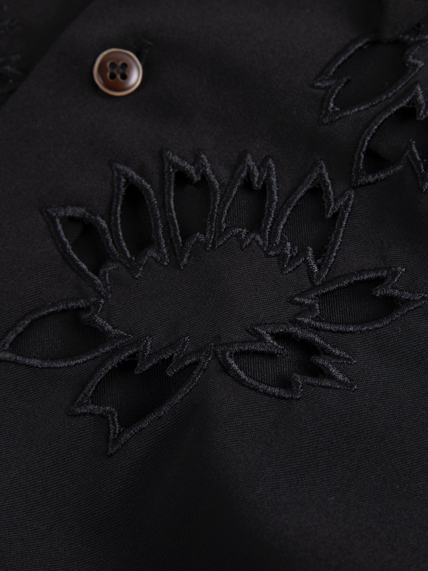 Yohji ’Flower & Youth’ Wool Shirt Jacket - Cherry Blossom Cut-Out Detailing
