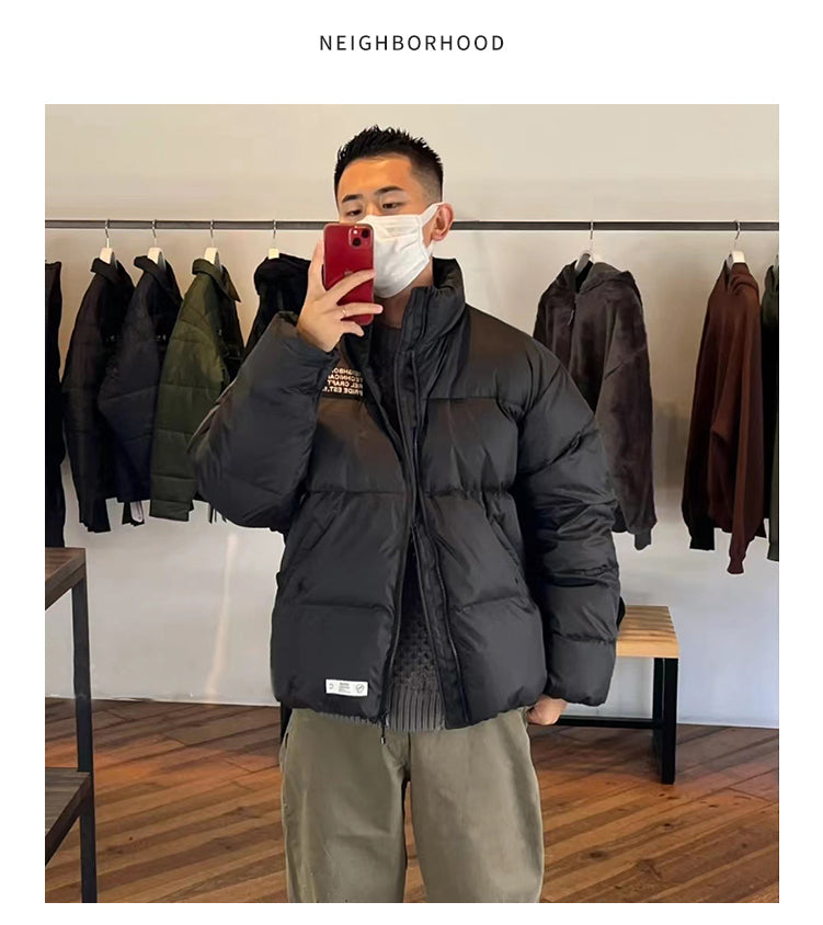 NEIGHBORHOOD Jacket Embroidered Casual Down Long-Sleeve 90% Down Coats