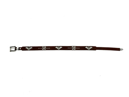 ERD SS24 ’Depressed Heir’ Bat-Studded Punk Belt - Top-Grain Cowhide Rocker Strap