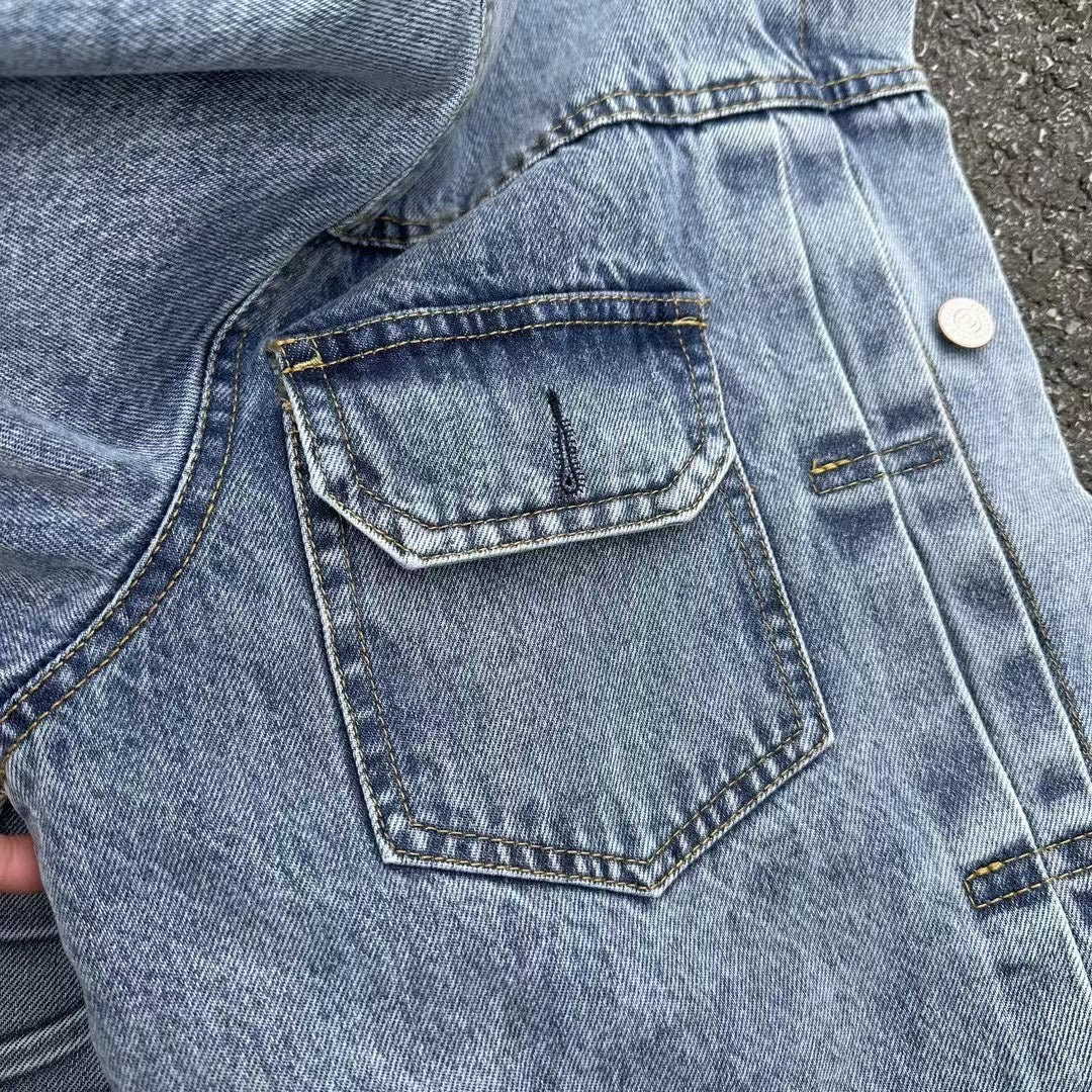 Stussy Embossed 8 ball Ｘ Levis Jacket Washed Denim Outerwear