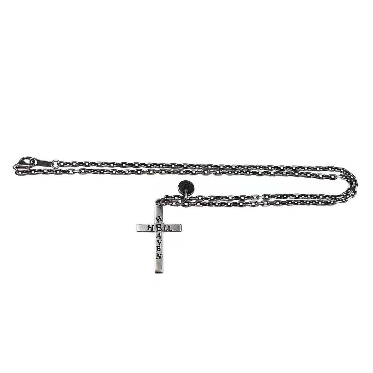 UNDERCOVER AW02 ’Witch’ Heaven/Hell Cross Pendant - 925 Silver ARCHIVE Necklace