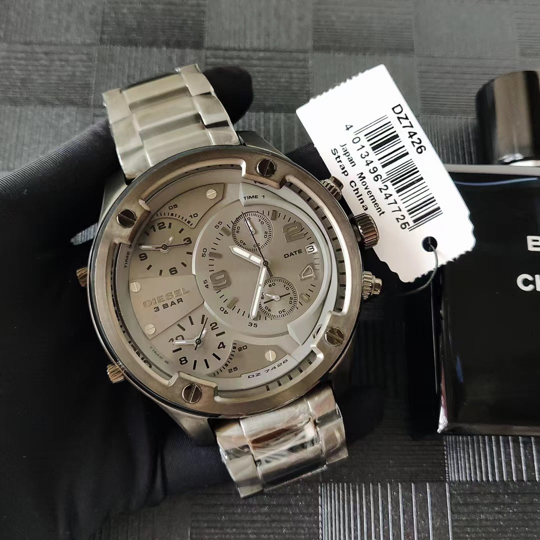 Diesel DZ7395 Chameleon Large Dial Quartz Chronograph Watch Polarized Men Watch - Order with colors