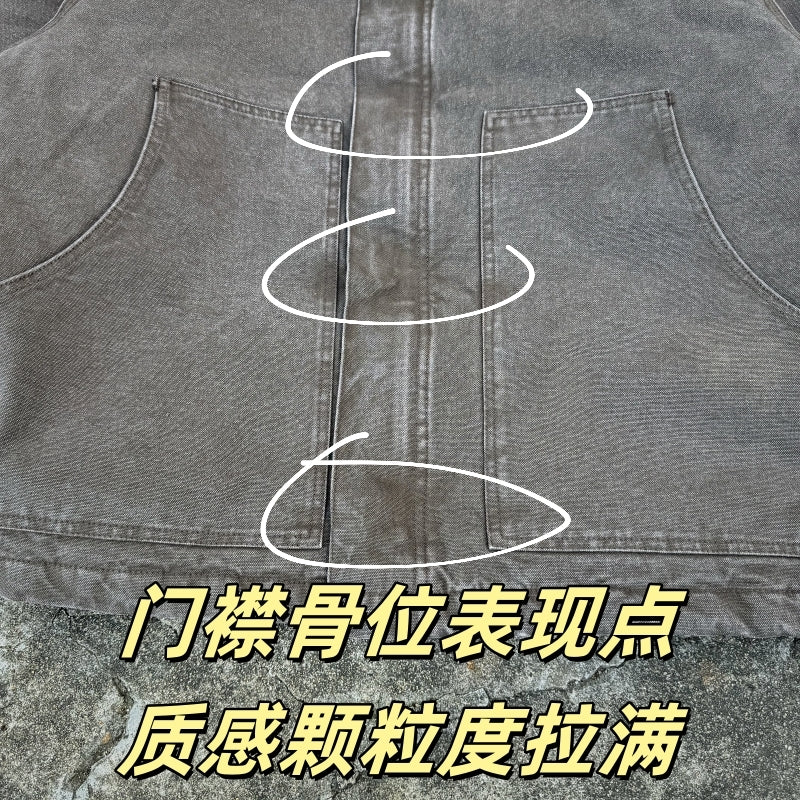 J22/J02 Carhartt Washed Detroit Jacket Vintage Cotton Coats
