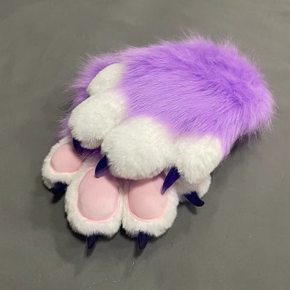 Furry Beast Claw Colored Beast Costume Claw Gloves Gloves Plush Fursuit Cosplay - Order with colors