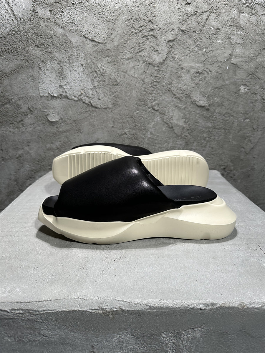 Rick Owen Sandals - Breathable Slip-On Platform Slides Beach Shoes