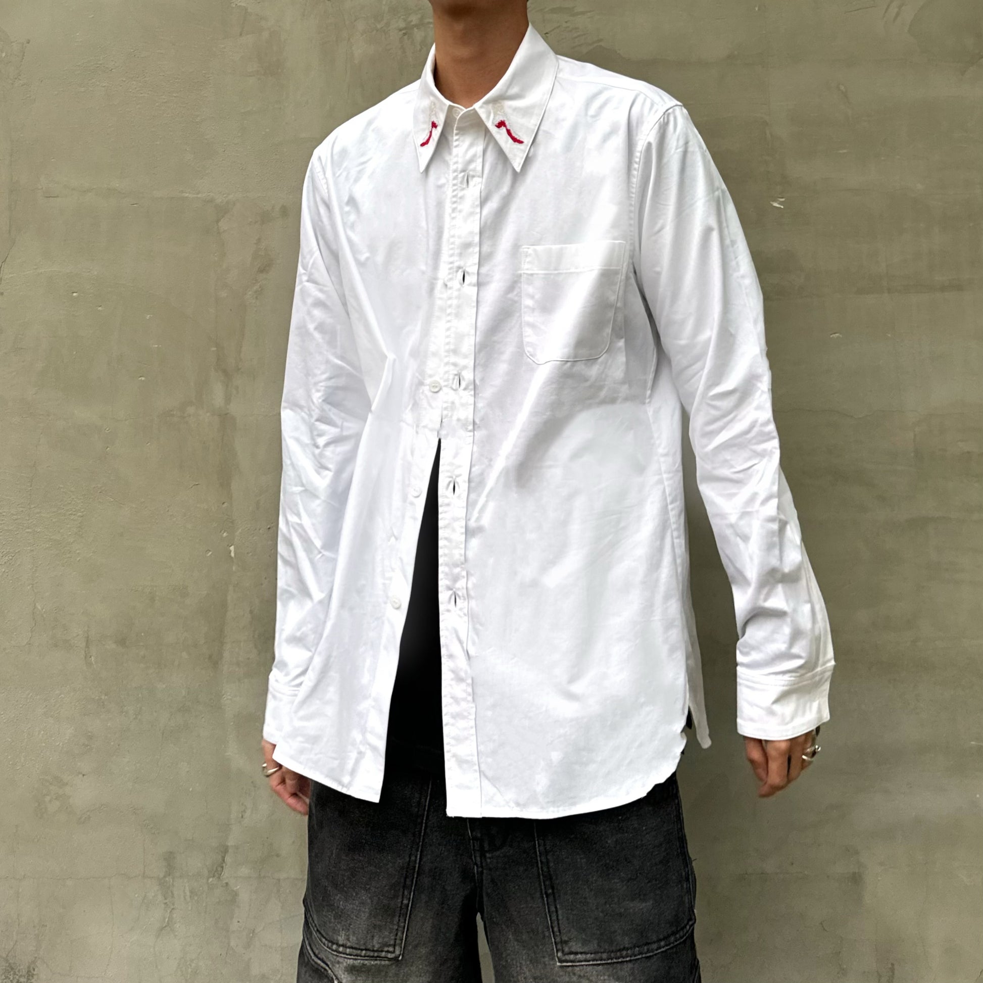 Yohji Dark Angel Wing Shirt – 02AW Archive Embroidered Design