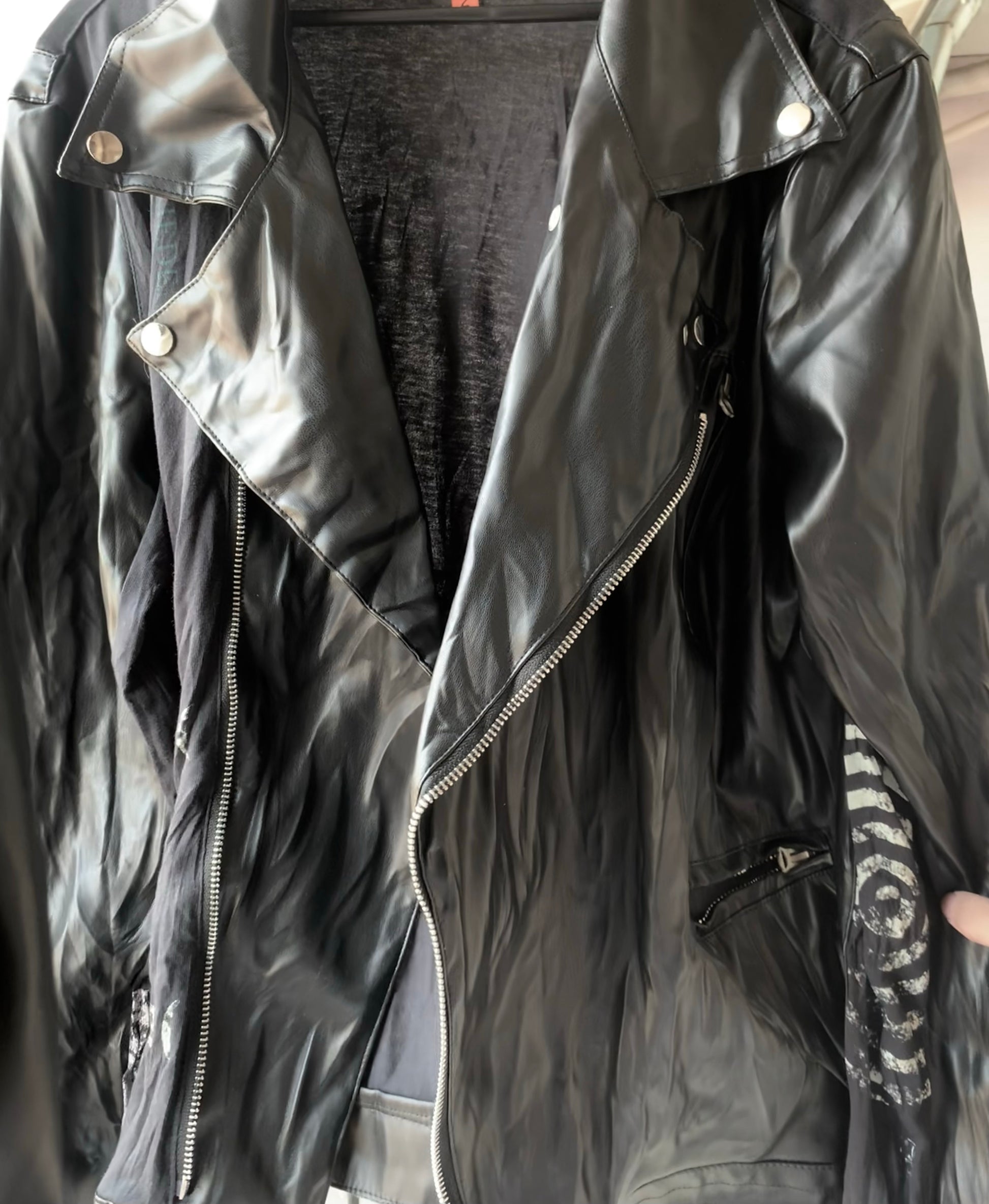 Donclickin undercover 06SS Leather Biker Jacket – Vintage Punk High-Street Zip