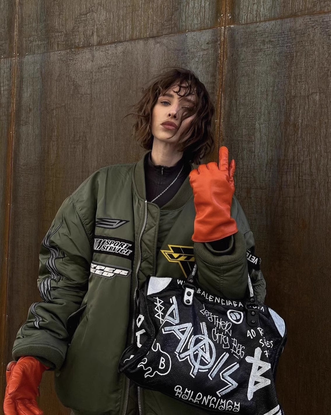 VTM 18AW Alpha Racing Patch Bomber Jacket – Military Green Heavyweight