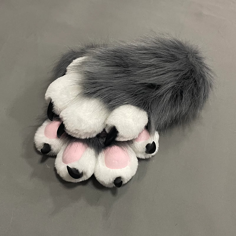 Furry Beast Claw Colored Beast Costume Claw Gloves Gloves Plush Fursuit Cosplay - Order with colors