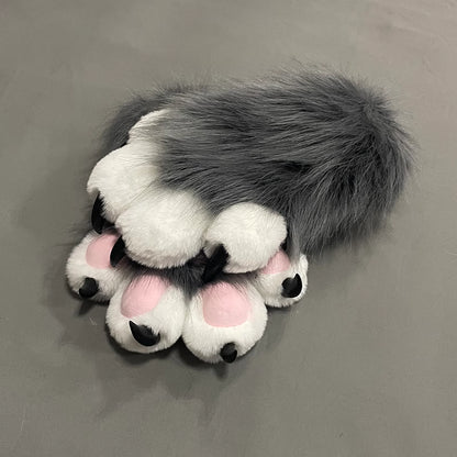 Furry Beast Claw Colored Beast Costume Claw Gloves Gloves Plush Fursuit Cosplay - Order with colors