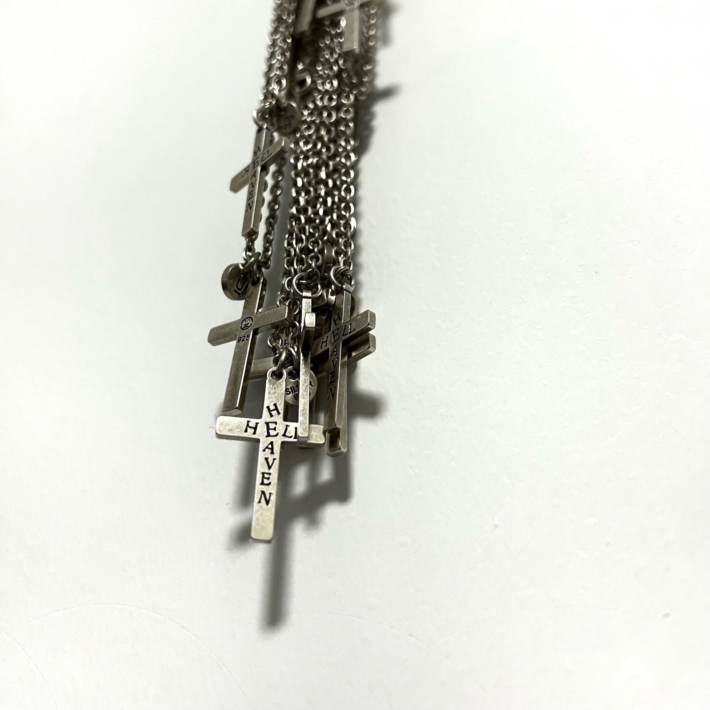 UNDERCOVER AW02 ’Witch’ Heaven/Hell Cross Pendant - 925 Silver ARCHIVE Necklace