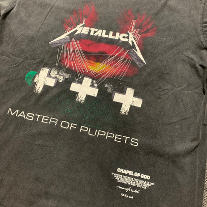 Remake Limited Metallica Master Of Pupperts - Custom Dyed Circular Knit T-Shirts
