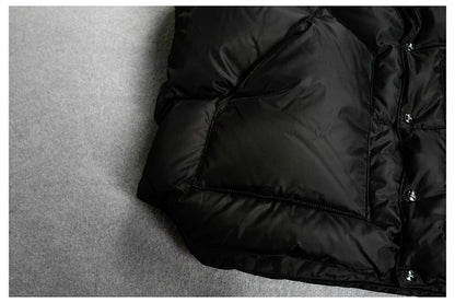 MMJ Dark Skull CHRISTY Vest Leather Gilet Fur Collar MASTERMIND / Down Padding