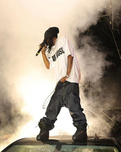 Opium YVL Style ’I AM MUSIC’ Tee – White Short Sleeve Playboi Carti Edition