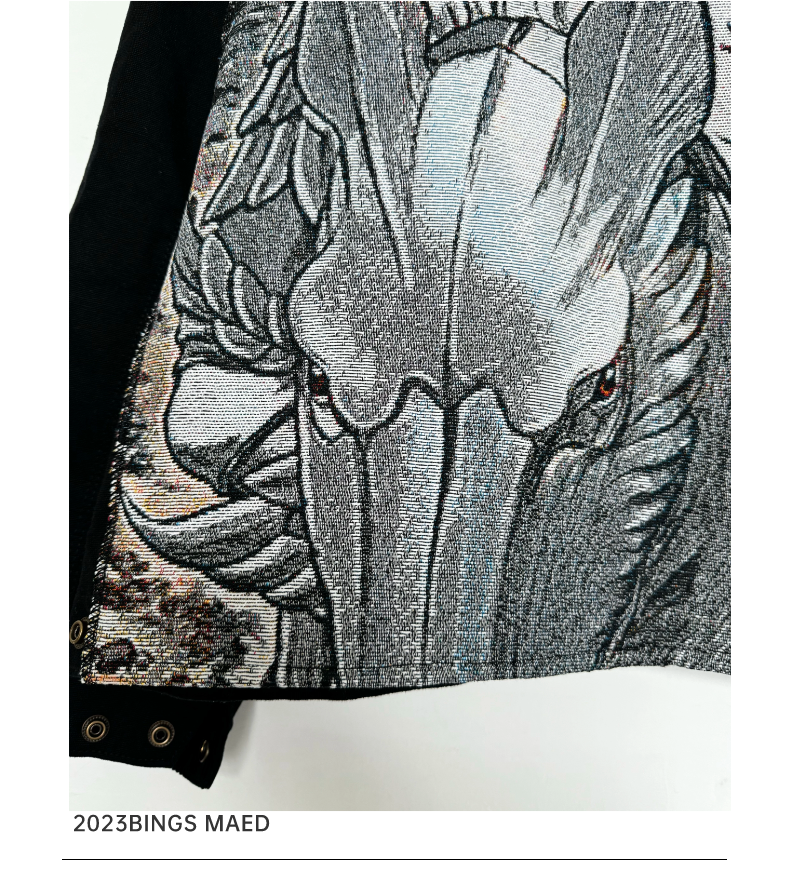 Berserk Griffith "White Hawk" Custom J01 Jacket - Remade Vintage Workwear - donclickin