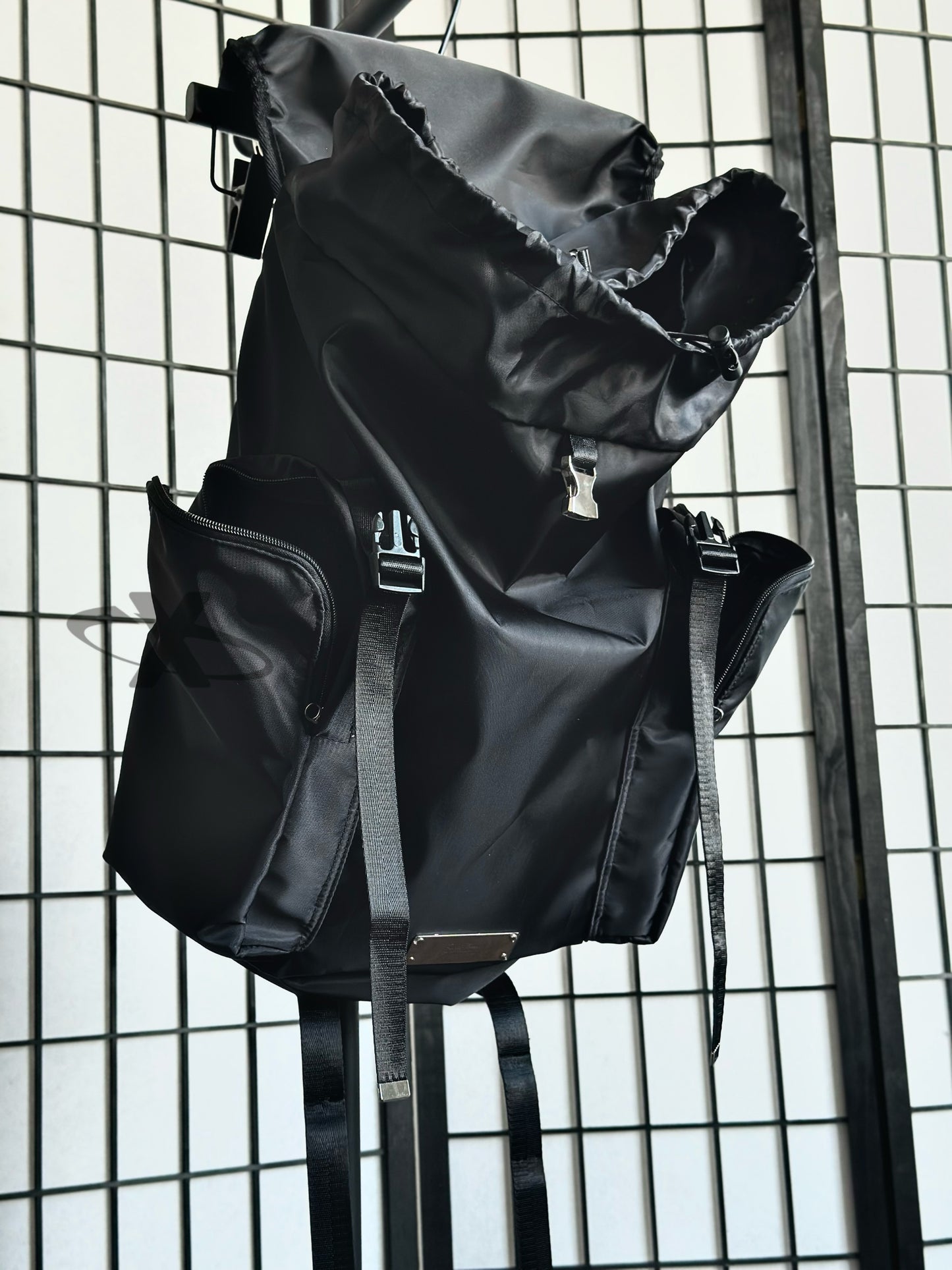 XINrEN Limited Edition Undercover Classic Nylon Parachute Backpack - Black - Nylon Black