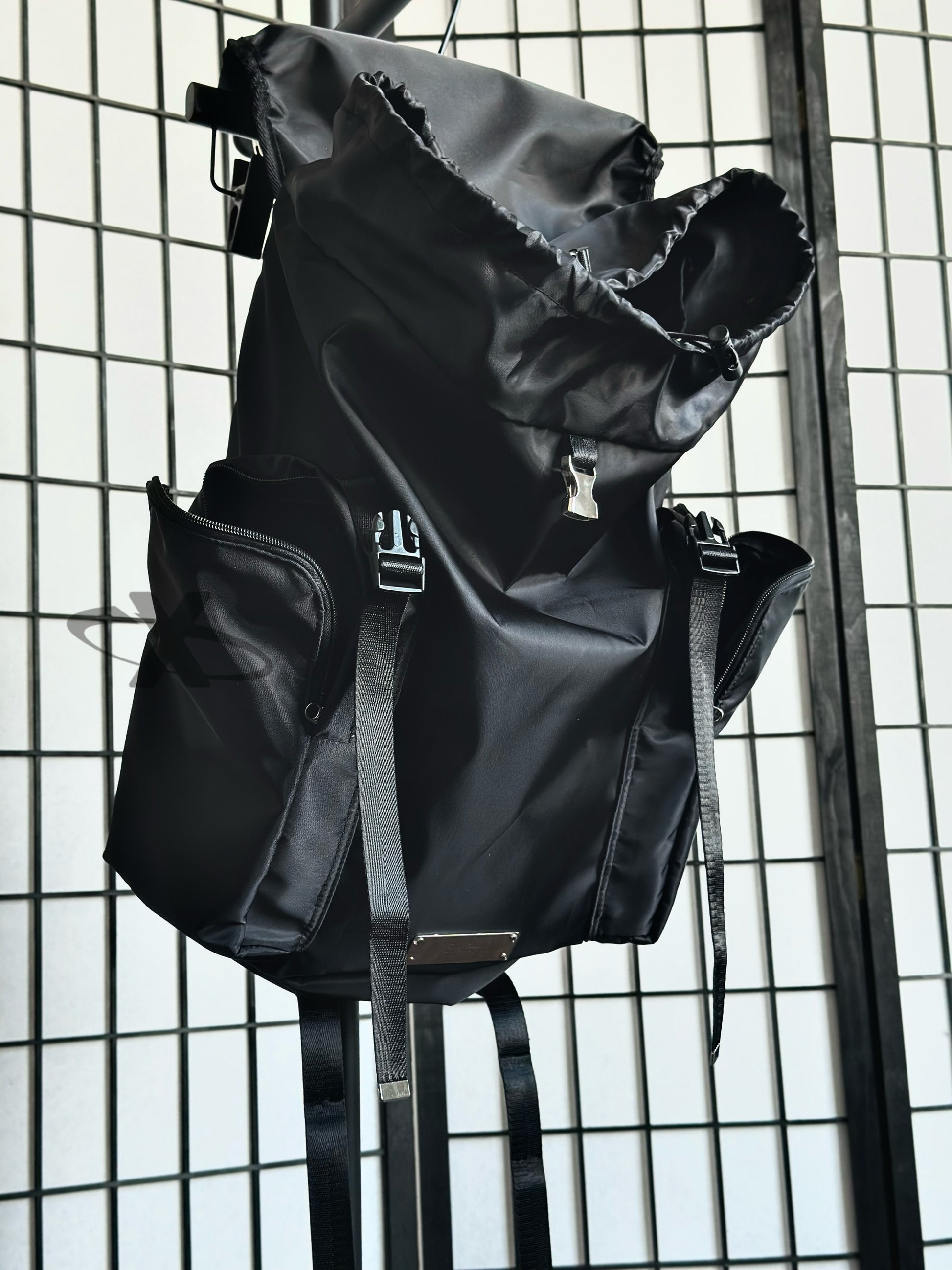 XINrEN Limited Edition Undercover Classic Nylon Parachute Backpack - Black - Nylon Black