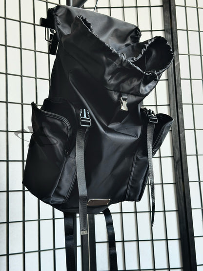 XINrEN Limited Edition Undercover Classic Nylon Parachute Backpack - Black - Nylon Black
