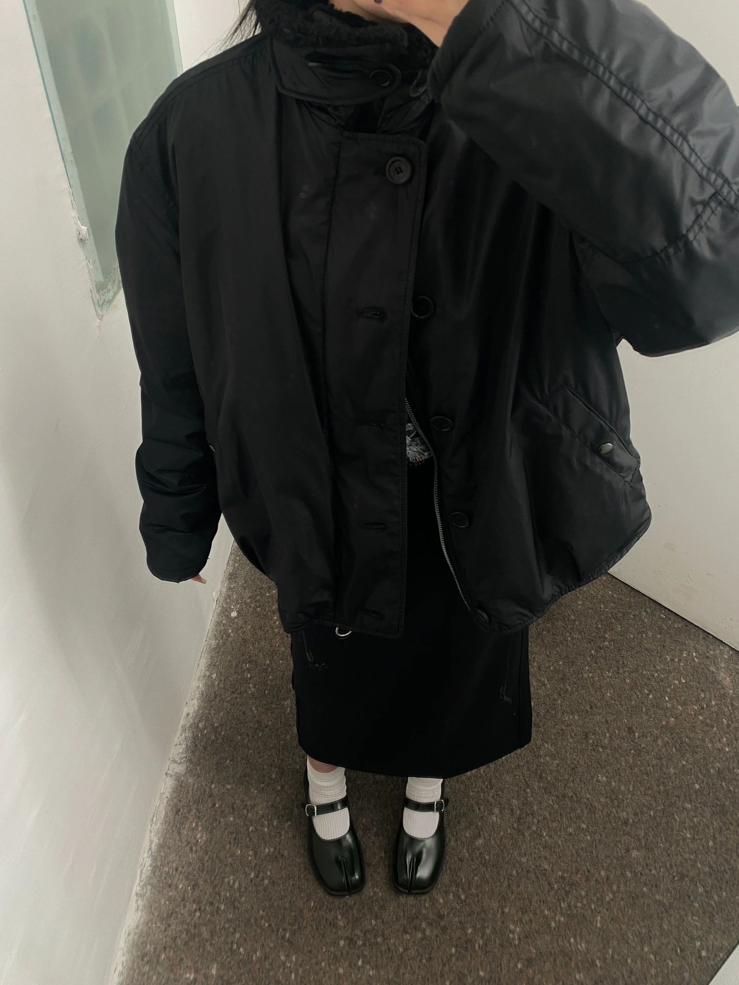 Our Legacy Plush Short Jacket Outerwear Faux Fur Collared Thickened
