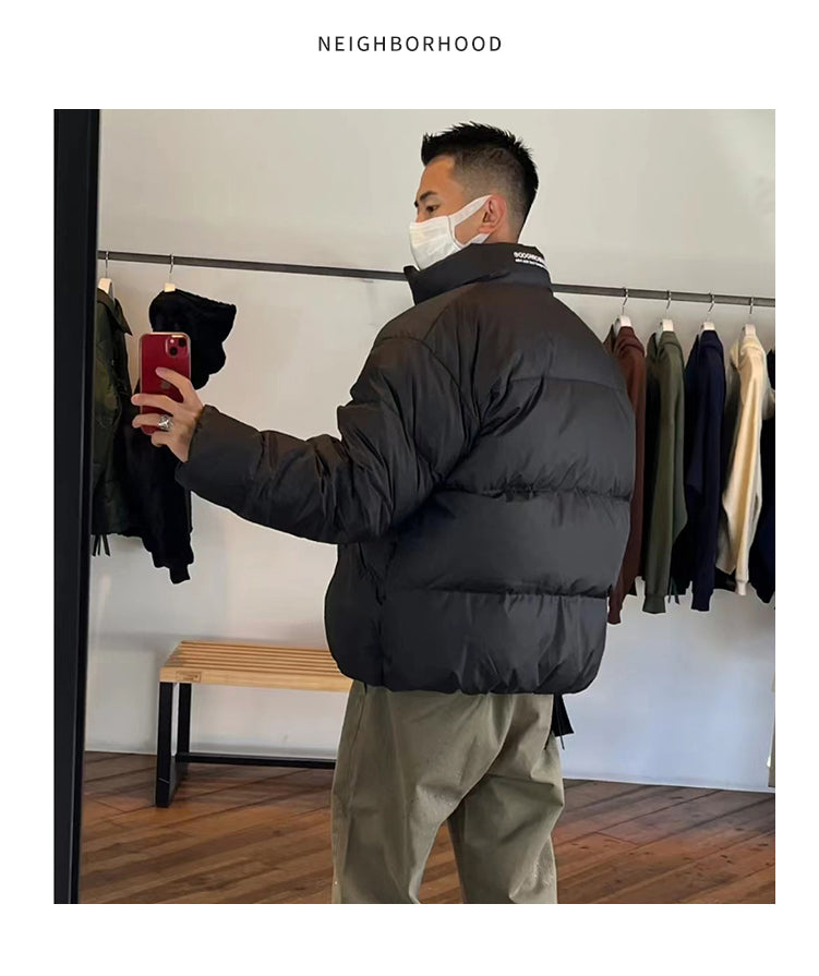 NEIGHBORHOOD Jacket Embroidered Casual Down Long-Sleeve 90% Down Coats