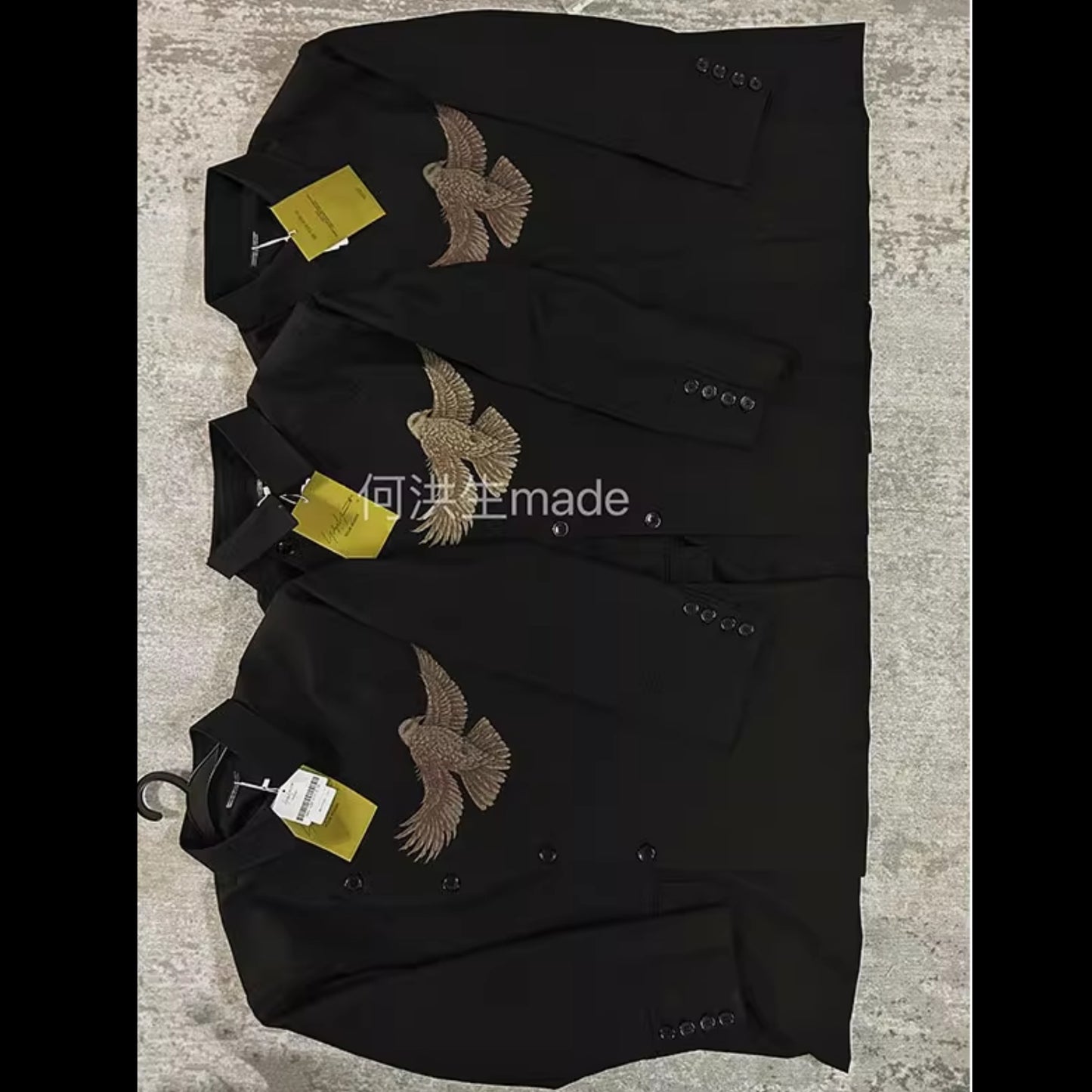 Yohji AW08 ’Broken Soldier’ Jacket - Pigeon Print Kendo-Style Blazer