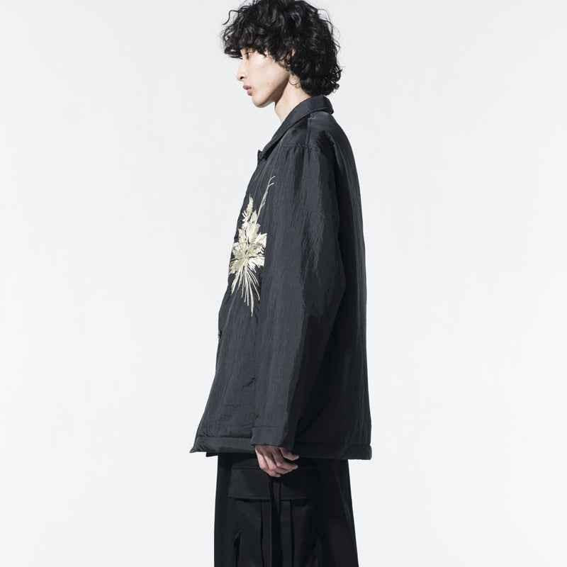 Yohji SYTE Nylon Lightweight Embroidered Floral Loose Jacket Coat - Size avaliable S~XL