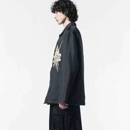 Yohji SYTE Nylon Lightweight Embroidered Floral Loose Jacket Coat - Size avaliable S~XL
