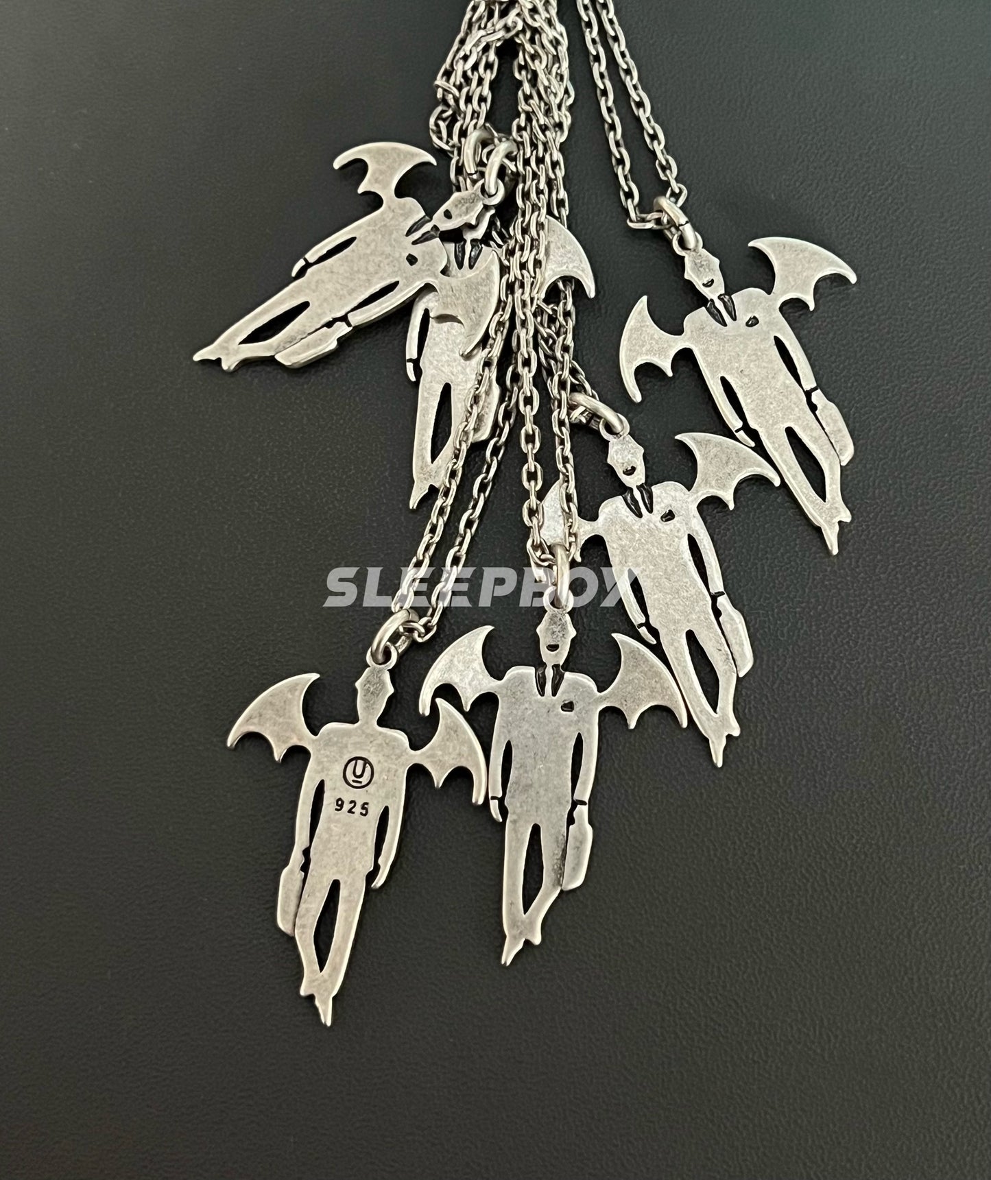 UNDERCOVER AW02 ’Vampire’ Pendant Necklace - 925 Silver Demon Talisman